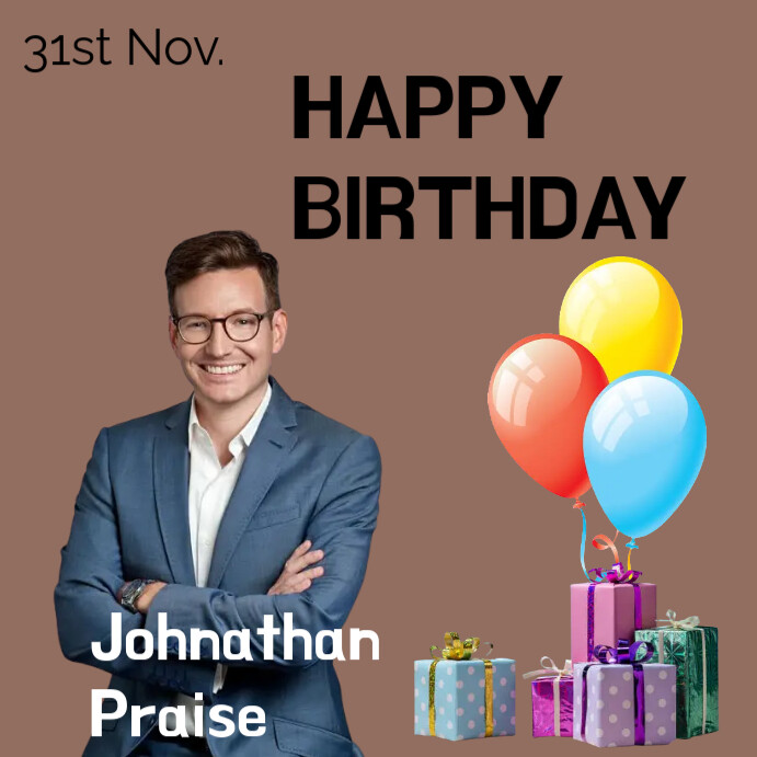 Birthday flyer Instagram Post template