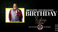 Birthday flyer Twitter Post template