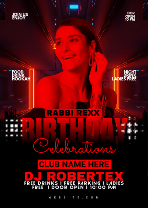 Birthday Flyer A6 template