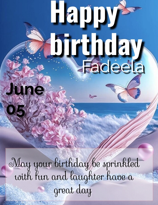 Birthday flyer template
