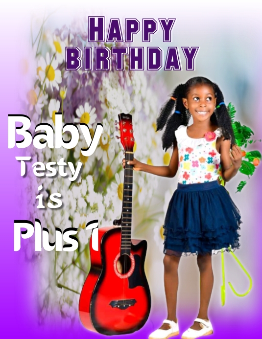 Birthday flyer template