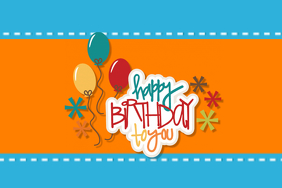 birthday banner 4 6 templates postermywall