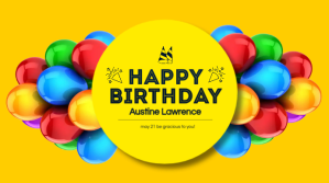 birthday flyer template Digitalt display (16:9)