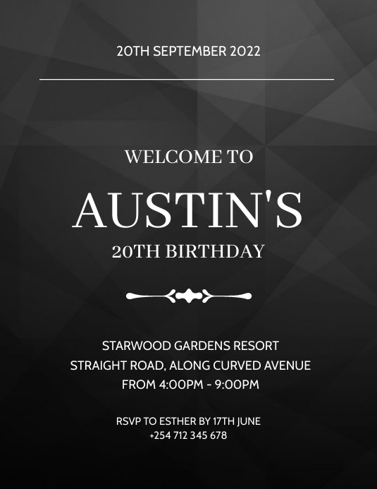 birthday flyer template PosterMyWall