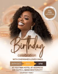 BIRTHDAY FLYER TEMPLATE Poster/Wallboard