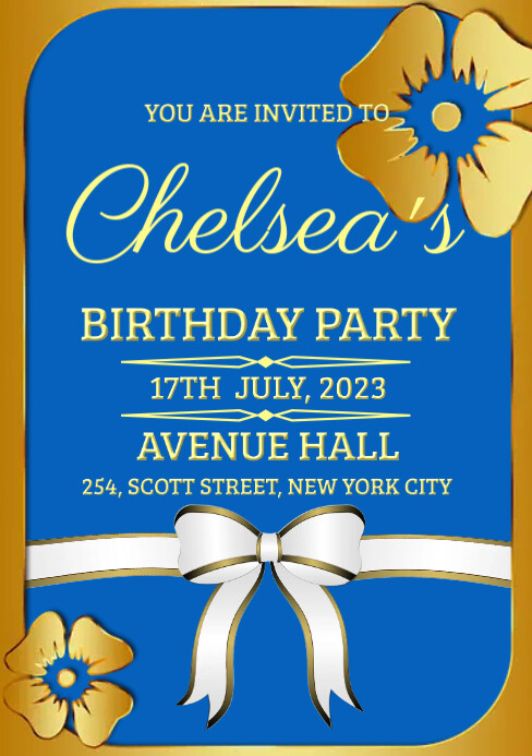 BIRTHDAY FLYER TEMPLATE A5