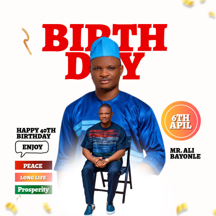 BIRTHDAY FLYER TEMPLATE Instagram na Post