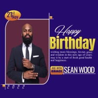 birthday flyer template Instagram Post