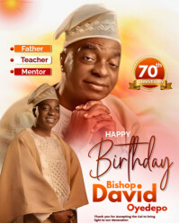 birthday flyer template Instagram Portrait