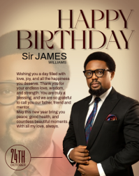 birthday flyer template Póster/Tablero