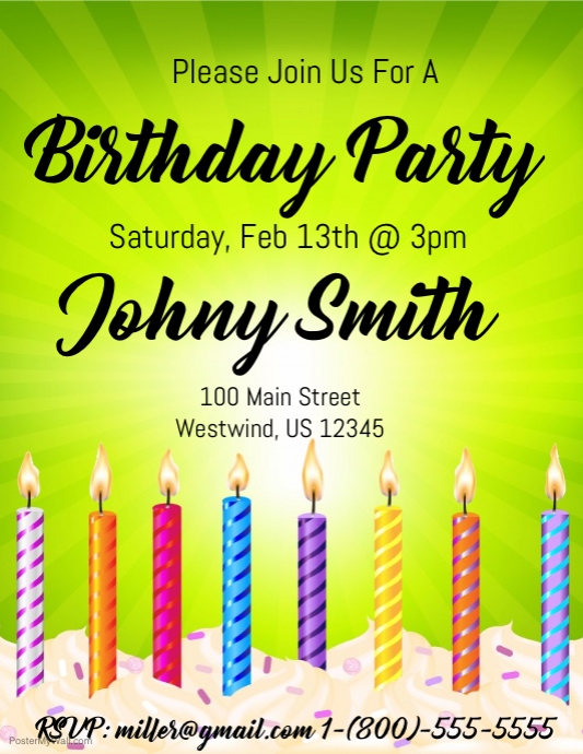 this design template is not available postermywall make birthday flyer