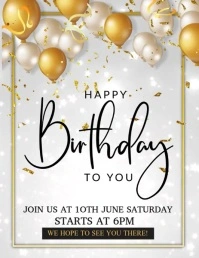 Birthday flyers, party flyers template