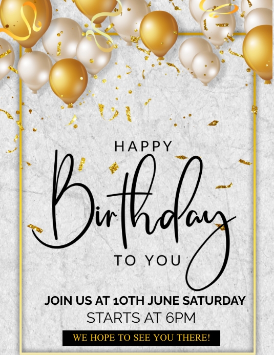 BIRTHDAY FLYERS Template PosterMyWall BIRTHDAY FLYERS Template PosterMyWall