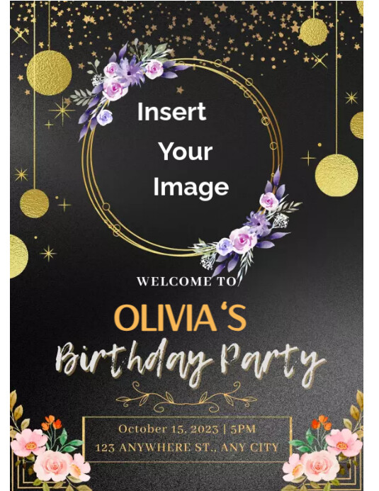 Birthday Flyers Design Template PosterMyWall Birthday Flyers Design Template PosterMyWall