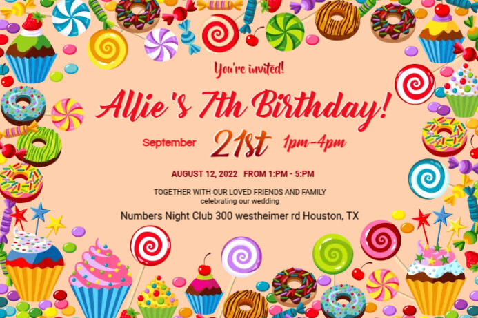 Birthday Flyers Template PosterMyWall Birthday Flyers Template PosterMyWall
