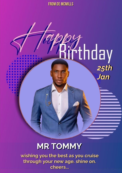 birthday flyerx (17) A4 template