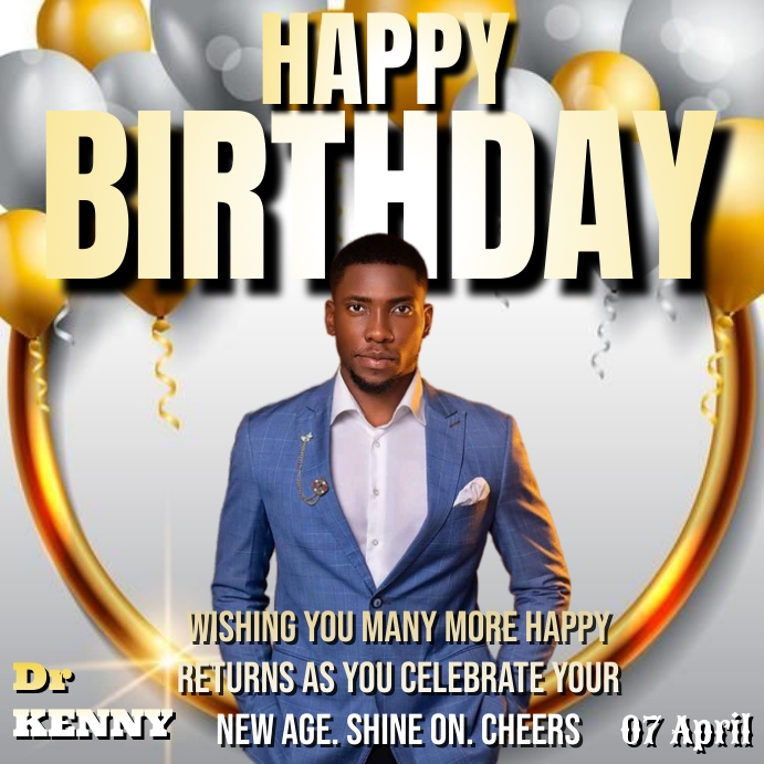 Birthday flyerx (32) Wpis na Instagrama template