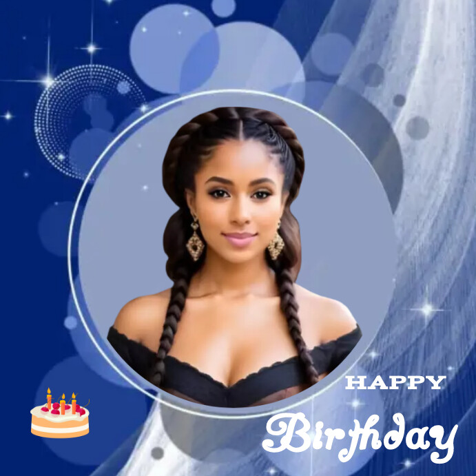 Birthday frame Instagram Post template