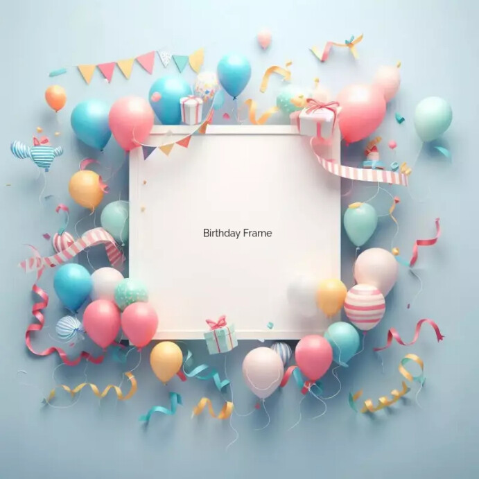 Birthday Frame Invitation Template | PosterMyWall