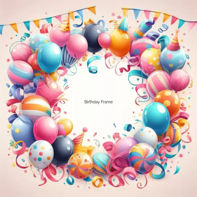 Birthday Frame Invitation Template | PosterMyWall