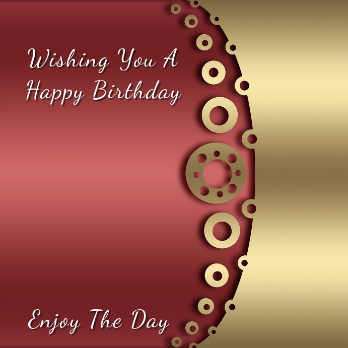 Birthday Instagram Card Template PosterMyWall