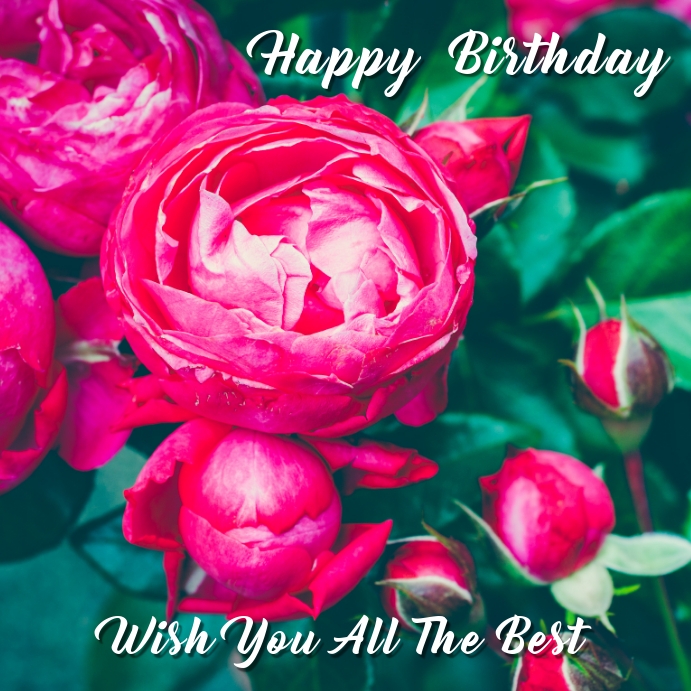 Birthday Instagram Card Template PosterMyWall