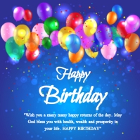 Birthday Instagram Post Template. | PosterMyWall