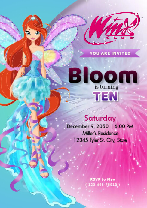 birthday invitation a4 Template | PosterMyWall