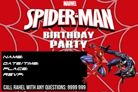 Modele Invitation Anniversaire Spiderman Postermywall Modele Invitation Anniversaire Spiderman Postermywall