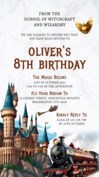 Birthday Invitation Instagram-verhaal template