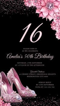 Birthday Invitation Instagram Story template