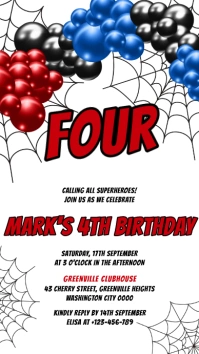 Birthday Invitation Instagram Story template