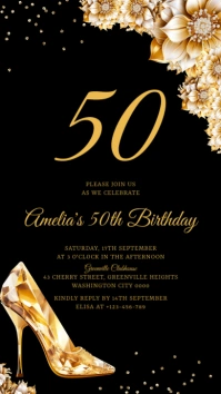 Birthday Invitation Instagram Story template