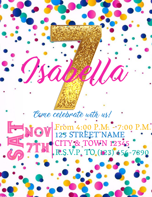 Modele Invitation Anniversaire Postermywall Modele Invitation Anniversaire Postermywall