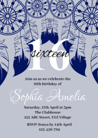 16th Birthday Invitation Template | PosterMyWall
