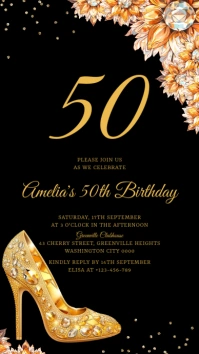 Birthday Invitation Instagram Story template