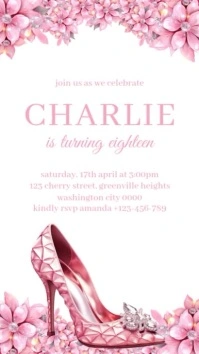 Birthday Invitation Instagram-verhaal template