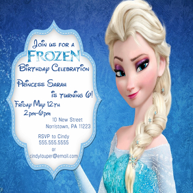 7 280 Frozen Birthday Invitation Customizable Design Templates