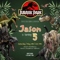 birthday invitation Instagram post template