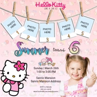 birthday invitation Instagram post template