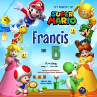 birthday invitation Instagram post template