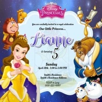 birthday invitation instagram post template