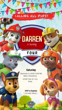 birthday invitation instagram story template
