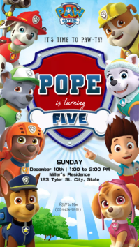 birthday invitation instagram story template