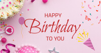 Birthday Invitation  Printable Birthday Card Facebook Shared Image template