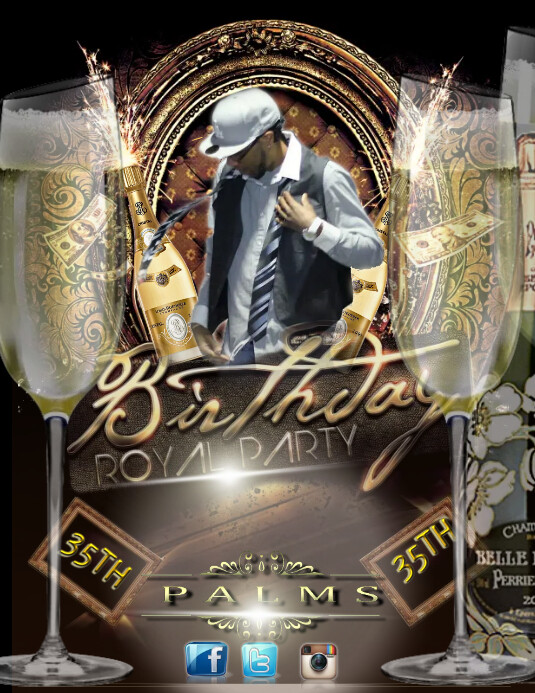 BIRTHDAY INVITE Template | PosterMyWall