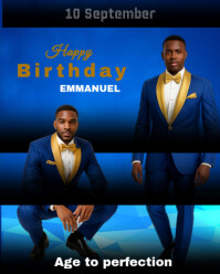 Birthday invites Instagram Portrait template