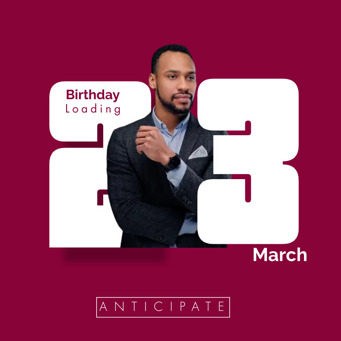 Birthday Loading design template | PosterMyWall