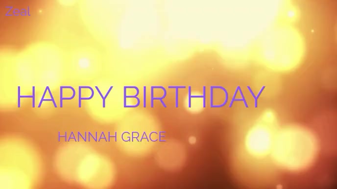 Birthday logo Digital Display (16:9) template