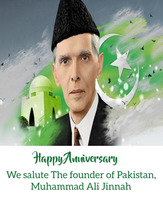 Copia de birthday of quaid e azam , birth anniversary | PosterMyWall